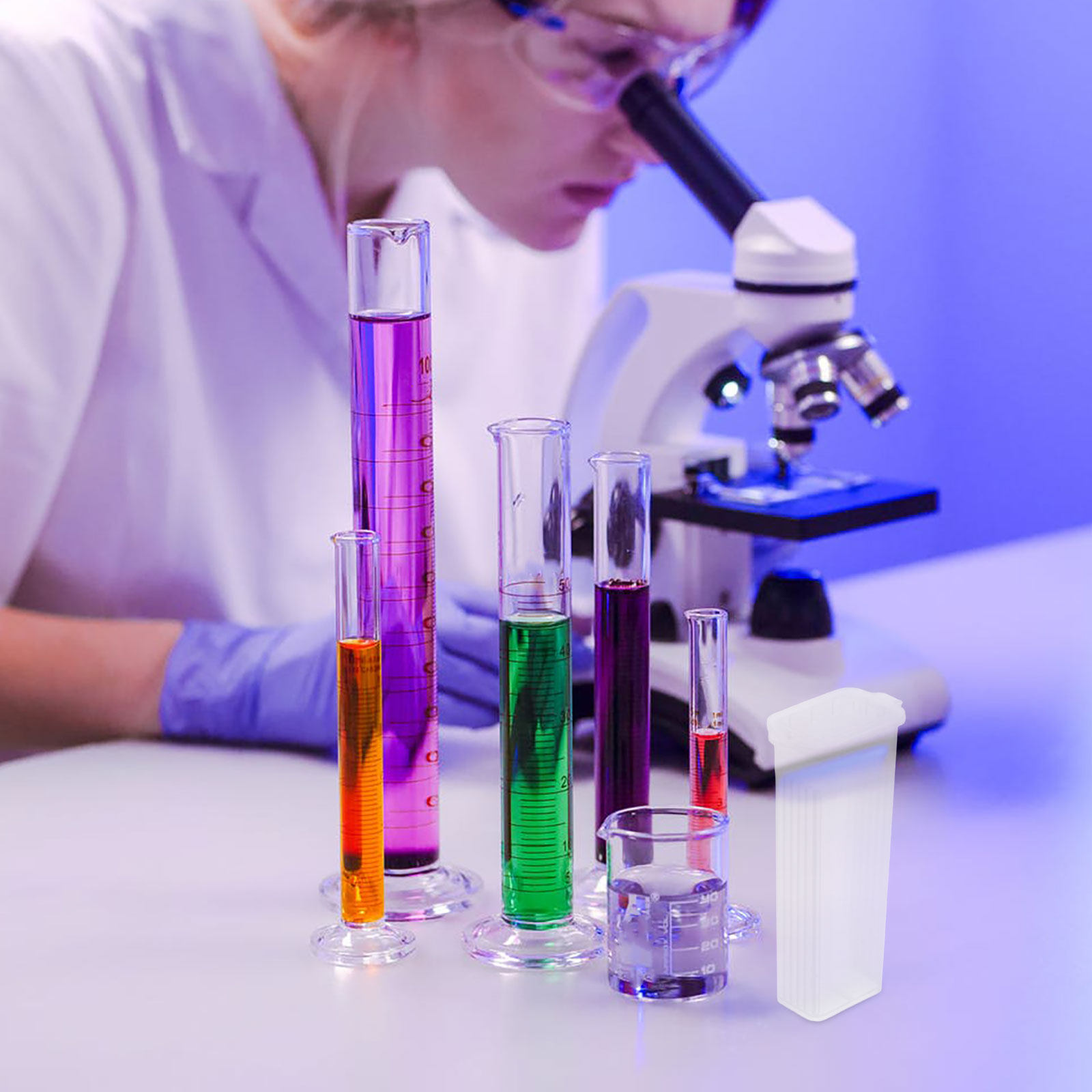 Pathology Slide Storage - 10 Stück Aufbewahrungsbox für Pathologiediagonosepräparate, transparentes
