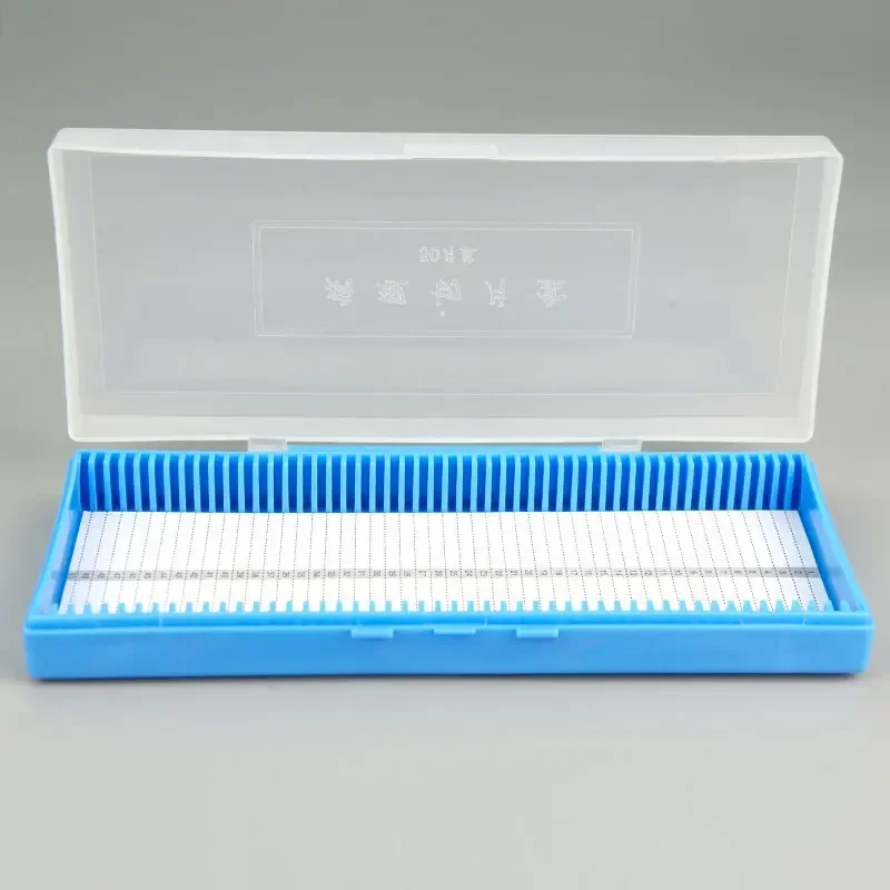 Pathology Slide Storage - Kunststoff-Mikroskop-Objektträgerbox für 50 Stück, Aufbewahrungsbox für