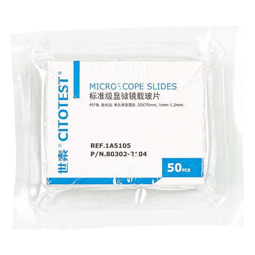 Pathology Slide Storage - Citotest 50 Stück Klebeobjektträger Standardqualität Mikroskop-Objektträger
