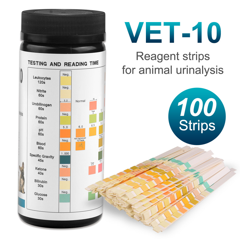 10-Parameter Katzen- und Hunde – Urinalysis Reagent Strip Bewertung und Preis