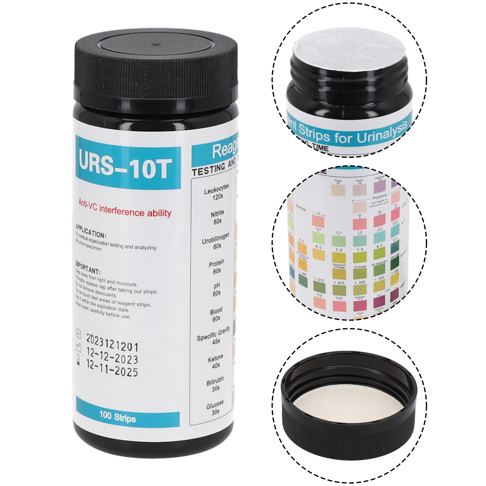 100 Streifen URS-10T Reagenz-U – Urinalysis Reagent Strip Bewertung und Preis